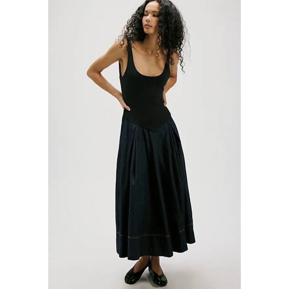 SOLD OUT || Free People Drop-Waist Midi Dress || Stunning Design ~